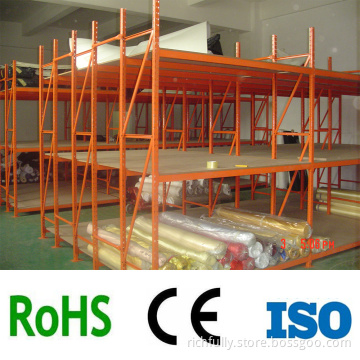 SPECIAL 6 upright columns medium duty storage steel shelves with wooden board